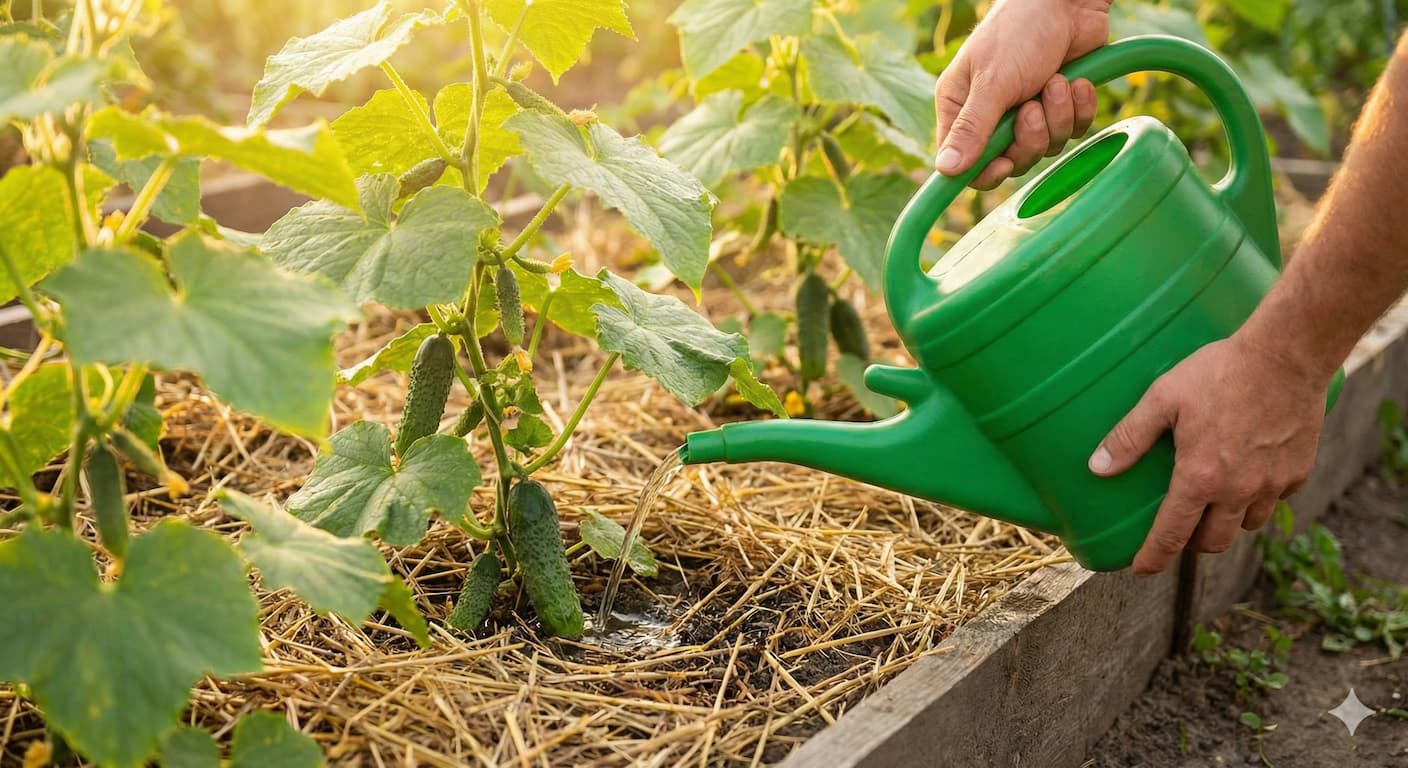 jak czesto podlewac ogorki