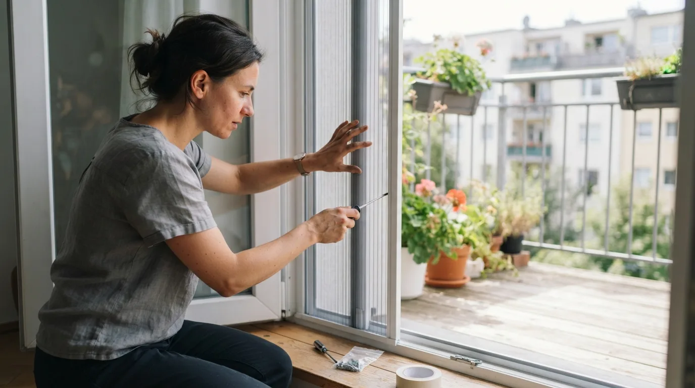 Moskitiera na balkon - porównanie typów i montaż krok po kroku